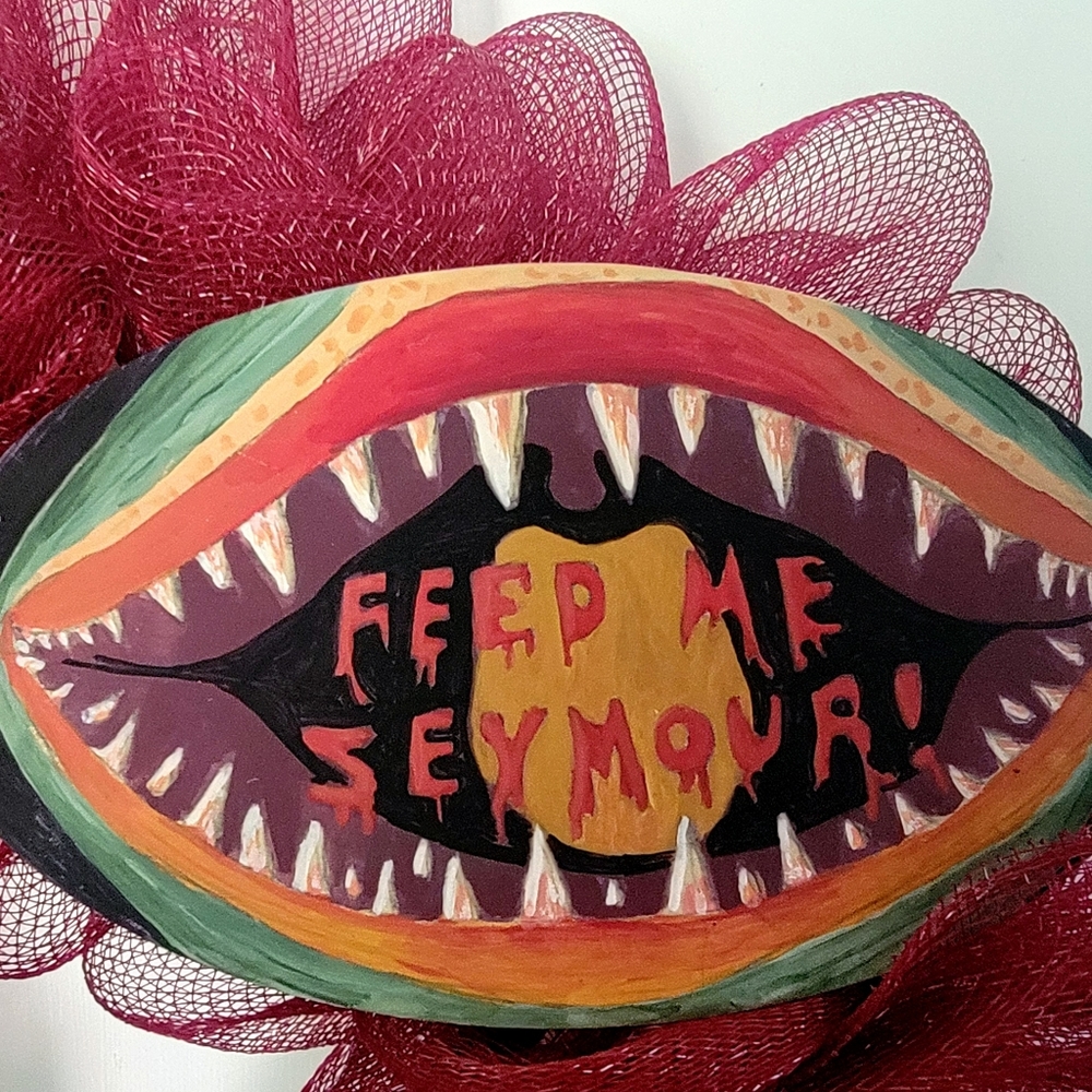 Wreath a la Little Shop of Horrors Fan Hostess Housewarming Dad Birthday Gift - Picture 5 of 7
